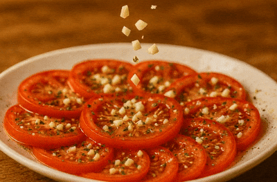 TOMATE CON AJO PICADO